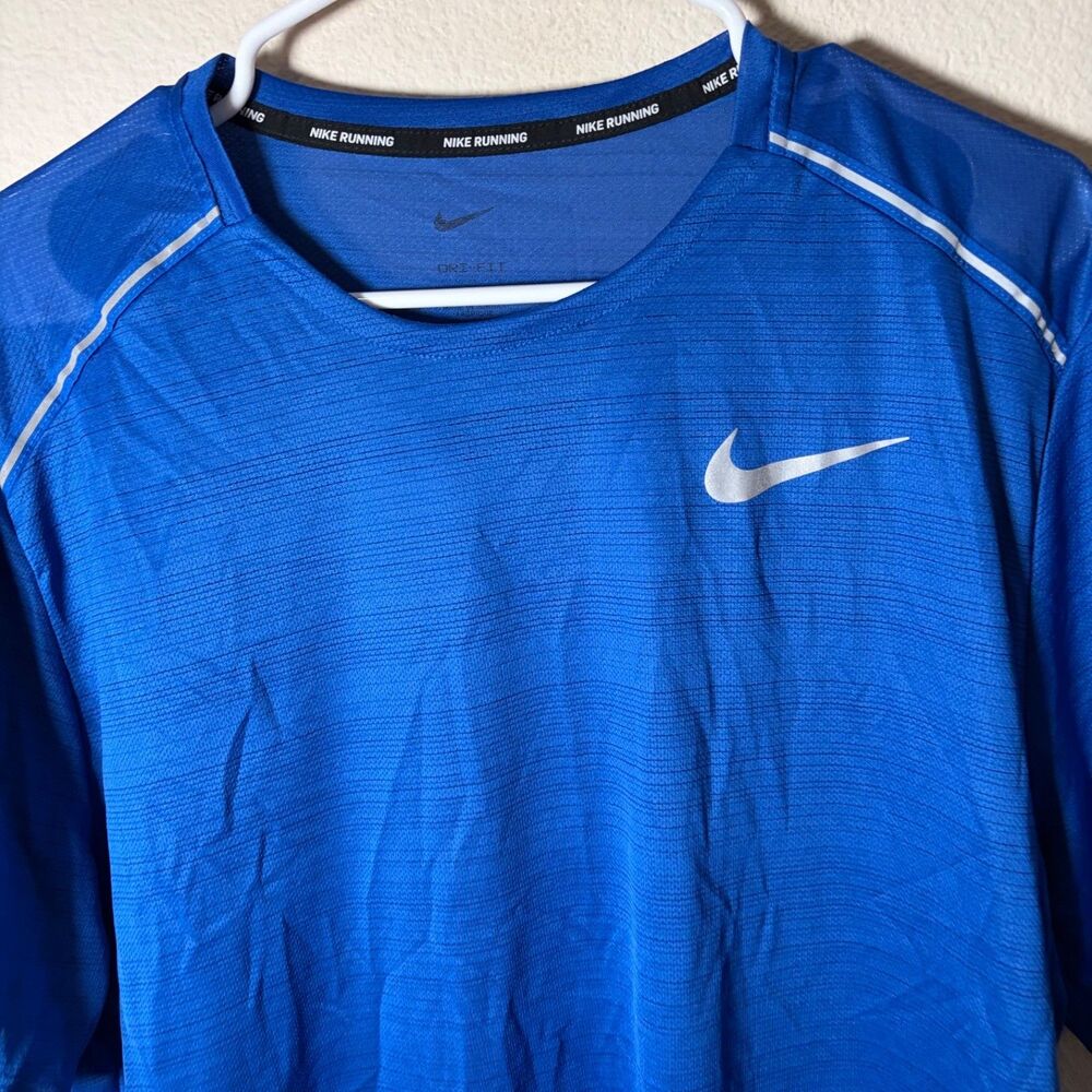 Nike T-Shirt Men's XL Dri-Fit Crew Neck Running Short Sleeve Athletic Shirt - Picture 3 of 8